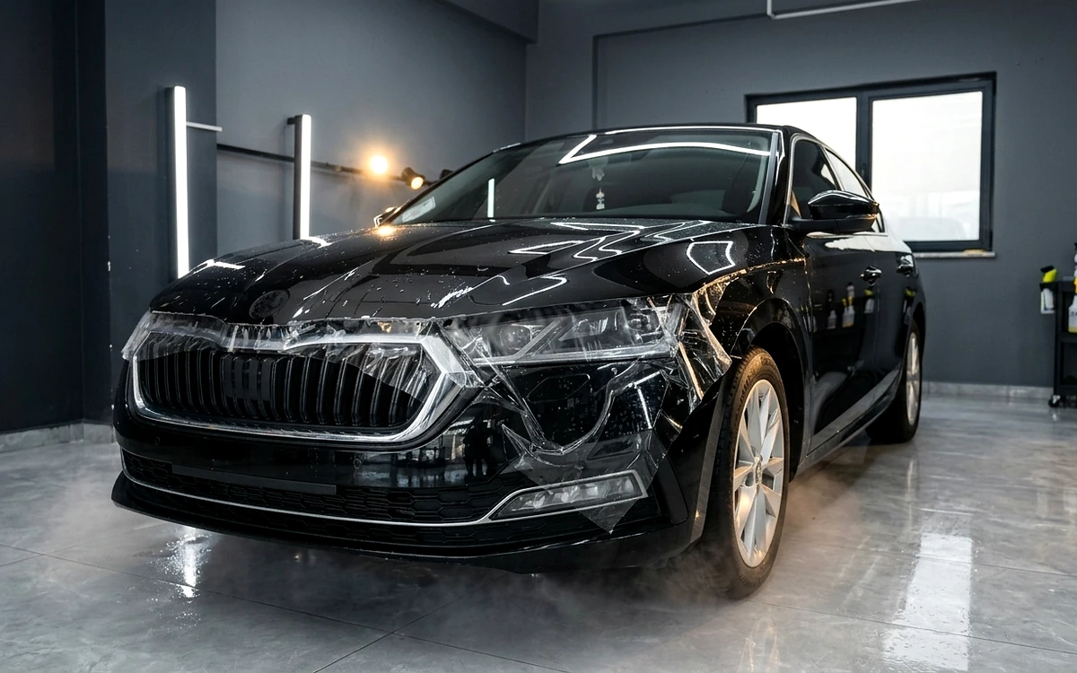 Ön kaput ve far üzerine şeffaf PPF kaplama montajı — Sezer Garage 54 Karasu